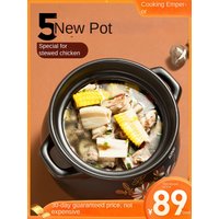 COOKER KING Emperor Casserole Stew Pot Soup Household Gas Stove Special High Temperature Soup Pot Soup Pot Ceramic Pot Clay Pot