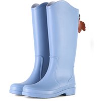 장화 Neue Gummi Rain Frauen Regen Stiefel PVC Slip-on Gummi Stiefel Für Frauen Schuhe Wasserdicht Nicht-slip tragen-beständig Wasser Stiefel