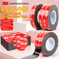 3M 5952 Strong Double Sided Adhesive Tape VHB High Viscosity Thicken Fixed Vehicle-mounted Driving Recorder Black Tape No Trace