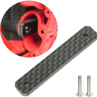 1pcs Carbon Fiber Simulation Rear Anti-collision Reinforcement Panel for 1/10 ARRMA GORGON FURY VORTEKS RC Truck Car