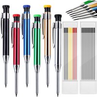 2.8mm Professional Metal Long Head Woodworking Mechanical Pencil or Lead Refills, for Carpenter Marking Engineering Drawing Tool