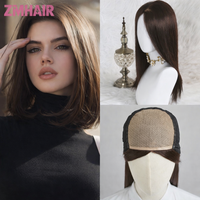 Silky Straight Silk Base Wigs For Women 100% Brazilian Human Hair 180% Density Silk Base Human Hair Wig with Baby Hair