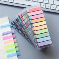 200/400/1800Sheets Morandi Retro Sticky Notes Self-Adhesive Memo Pads Index Tabs Bookmark Stickers Office School Stationery
