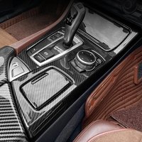 Automotive part For BMW 5 Series F10 carbon fiber Accessories car styling interior center console shift panel decorative strip