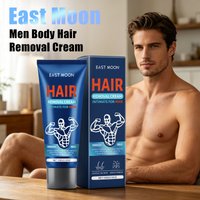 East Moon Men Hair Removal Cream Intimate Areas Painless Removal Reduce Redness Non Irritating Body Skin Hair Growth Inhibitor