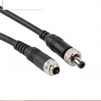 DC 5.5*2.5mm Power Cable Male Female Connectors With Lock Screw DC Power Plug 18AWG Pure Copper 0.3m 0.5m 1m ForCCTV Monitoring