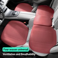 Car Seat Cushion Four Seasons Universal Seat Cushion PU Leather Full Surround Ventilation and Breathability Half Pack Seat Cover