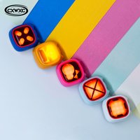 CXWXC Colorful Pattern Lights Brake Sensing Bicycle Taillight IP66 Waterproof Auto ON/OFF Bike Rear Light 400mAh 4 Gear Lighting