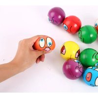 6/12pcs Anti Stress PU Ball Toy Relief Grimace Smiley Laugh Face Pinch Foam for Kids Soothing Wrist Squeeze movement Balls Toy