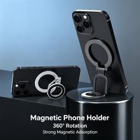 Enhanced Double-Sided Magnet Ring Phone Holder Anti-Drop Finger Holder Stand for iPhone 14 15 16 Pro Max CellPhones Accessories