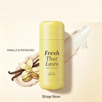 Fresh That Lasts Roll-On Fragrance Deodorant Stick Long-lasting Vanilla & Pistachio Scent Refresh Underarm Body Deodorant Stick