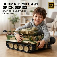 WW2 German Panzer V Panther Ausf G Tank Building Blocks, Historical Military Model Assembly Kit, Collectible Bricks Set for Teen