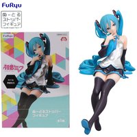 Kawaii FuRyu Noodle Stopper Hatsune Miku -GRANADA Ver.- PVC 14CM Anime Action Figures Model Collection Toy