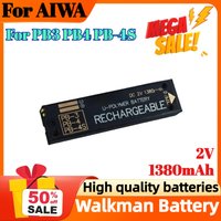 1380mAh 2V For AIWA Walkman PB3 PB4 PB-4S Jx729 Jx629 Jx202 Jx303 Jx505 Px370 Jx609 P50 Jx303 Jx2000 Px30 PB-3 PB-4 Battery