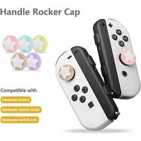 2pcs Silicone Star Analog Thumb Grip Caps Compatible with Nintendo Switch OLED/Switch Lite/Switch Joystick Protective Cover