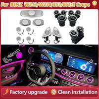 64 Colours LED Air Vents 3D/4D Rotate Tweeter Speaker For Mercedes Benz W213 W238 E53 E63 E-Coupe Car Lnterior Decorative Lights
