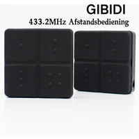 GIBIDI AU1600 AU1810 WOOD DOMINO Garage Door Remote Control AU1610 AU01590 DOMINO AU1680 WOOD 433MHz Gate Opener