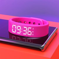 LED digital smart bracelet 3 sets clock vibration smart bracelet with running pedometer sleep monitor function