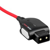Alvin's Cables Smart-Dtap to Rotatable Right Angle 0B 2 Pin Male for Blackmagic Pyxis| SmallRig, Ultra-Soft Red Cable, 15cm