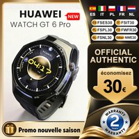 Montre connectée GPS HUAWEI Watch GT 6 Pro 46 mm, écran tactile AMOLED 1,47'', niveau professionnel pour le cyclisme