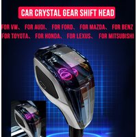 For Toyota/VW/Audi/Lexus/Mitsubishi/Benz/Lexus/Honda/Ford Models Car crystal gear shift head,LED 7color Light,Portable Side Port