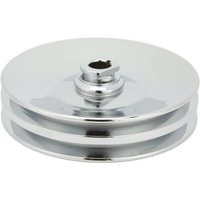 Power Steering Pump Pulley with Key Way 5/8in Shaft Double Groove 26028613 for SBC BBC 350 454 Engine