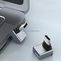 G88D 90 Degree Right Angled USB Female To Type C Male Adapter OTG Connector