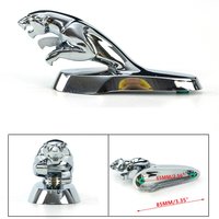 Emblème de garde-boue avant de moto léopard universel 3D, 1 pièce, autocollants d'ornement de garde-boue ABS chromé pour Suzuki Haojue Diamond Panther