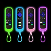 Remote Cover for Roku,for TCL Roku Smart TV Remote Silicone Remote Case for Roku Universal Glow in The Dark
