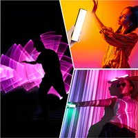 PULUZ Portable Magnetic Full Color RGB Stick Light 17cm/30cm Handheld LED Fill Light for Video Vlog TIK Tok Photography
