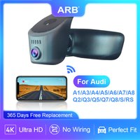 ARB 4K Dash Cam for Audi A3 Q5 A4 Q3 A6 Q7 A1 Q2 A5 Q8 A8 TT RS S 2019-2026, High Definition Dashboard Camera DVR