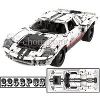 New MOC-33807 GT40 MK I 1967 Supercar Classic Super Racing Sport Cars Building Blocks Bricks Speed Champion Kid Birthday Gifts