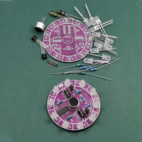 Electronic DIY Enthusiast Practice Kit, Red Voice Controlled Rotating LED Light, Without Battery, Requires Assembly,