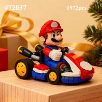 Kart Classic Game Racing Car Model Building Blocks Sets Compatible With Legoed Particles Suitable For Christmas Gifts 72037