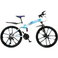 AliExpress smvp Cooya New Mountain Bike 26 Inch Variable Speed Folding Shock-absorbing Bike Bicycle Disc Brake Student Mountain Bike Top-fitting