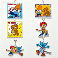 Game PaRappa the Rapper PaRappa PJ Berri Acrylic Pendant Keychains Bag Decorations Cartoon Character Souvenir