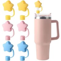 10mm Star Shape Straw Cover Compatible with Stanley 30&40 Oz Tumbler Silicone Star Straw Cover Straw Lid for 10mm Straw