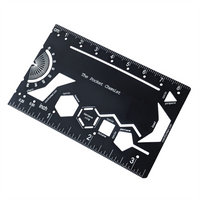 ABBP-Pocket Chemist Organic Chemistry Stencil Drawing Template 3 Inch Multitool Kit, Genius Lab Gear
