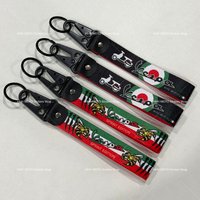 Universal Vehicle Key Accessories Double-Sided Letter Printed Key Ring Fit Vespa Scooter Auto Motorbike Key Fob Holder