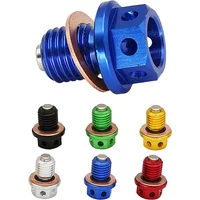 M12xP1.5 Magnetic Oil Drain Plug Bolt Screw For Yamaha YZF-R3 YZF-R25 MT-03 MT-25 YZ250 YZ250X XT250X WR250R WR250X Serow 250