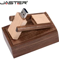 JASTER Rotatable USB Flash Drives 128GB Free custom logo Memory Stick 64GB Photography Creative Wedding Gift Pen Drive 32GB 16GB