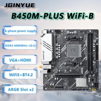 JGINYUE B450 AM4 M-ATX Motherboard supports Ryzen3000/5000series 3500X/5500/5600 DDR4 RAM Desktop WiFi5 BT4.2 Budget office game