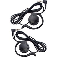 3.5mm Left Right Ear Hook Listen Only Earpiece Headset Earphone Radio Tour Guides System Soft Ear Hook Earpiece Headset