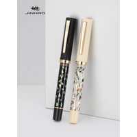 JINHAO 58 Wood / Scrimshaw Fountain Pen Colorful F EF Ink Pen High Quality Calligraphy Pen Stationery School Office Supplies