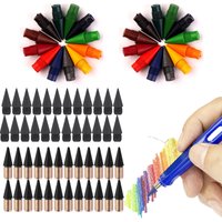 12/36pcs 12 Colors Eternal Pencil Nib Replaceable No Ink HB Pencil Sketch Stationery Kawaii School Supply Writing Accessories