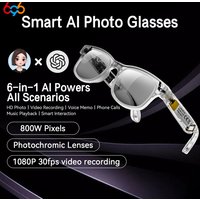 Fashion Smart Photo Glasses 800W Pixels Video Record Al Recognition Translation Blue Tooth Call Music Al Interaction Sunglasses