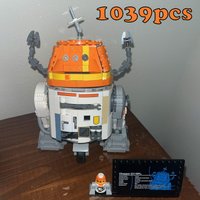 1039PCS Space War Small Iron C1-10P Astronaut Technician Robot Building Blocks Bricks Toy Christmas Birthday Gifts