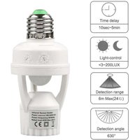 E27 PIR Motion Sensor lamps holder 100-240V Detector Base Light Switch With Light Control Smart Bulb Socket Adapter