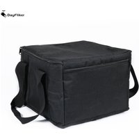 DayFlicker Par Spotlight Bag Padded Storage Bag For (4)20*14.5*14.5CM Par Light 4 Pcs Par Lights Bag With Partition Black