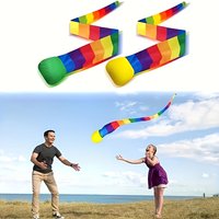 Rainbow Ribbon Catch Ball Soft Foam Throwing Ball Outdoor Sensory Play Toy for Kids